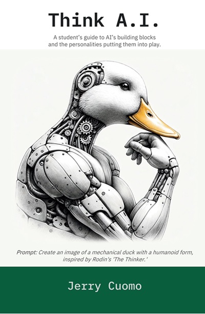 《Think Artificial Intelligence》(思維人工智慧)是IBM全球員工的AI教材。(圖片提供/林俊叡)